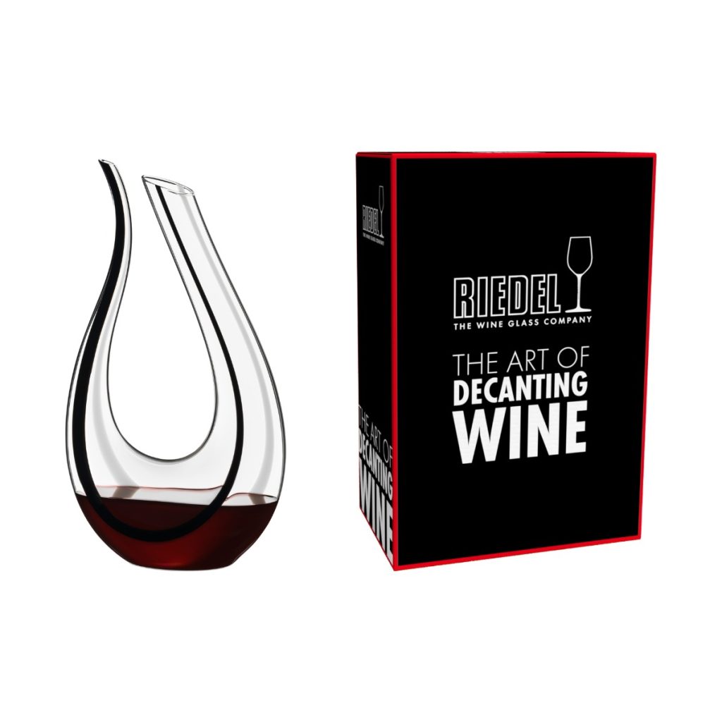 Decantador Riedel Amadeo Figaro edición limitada negro y blanco