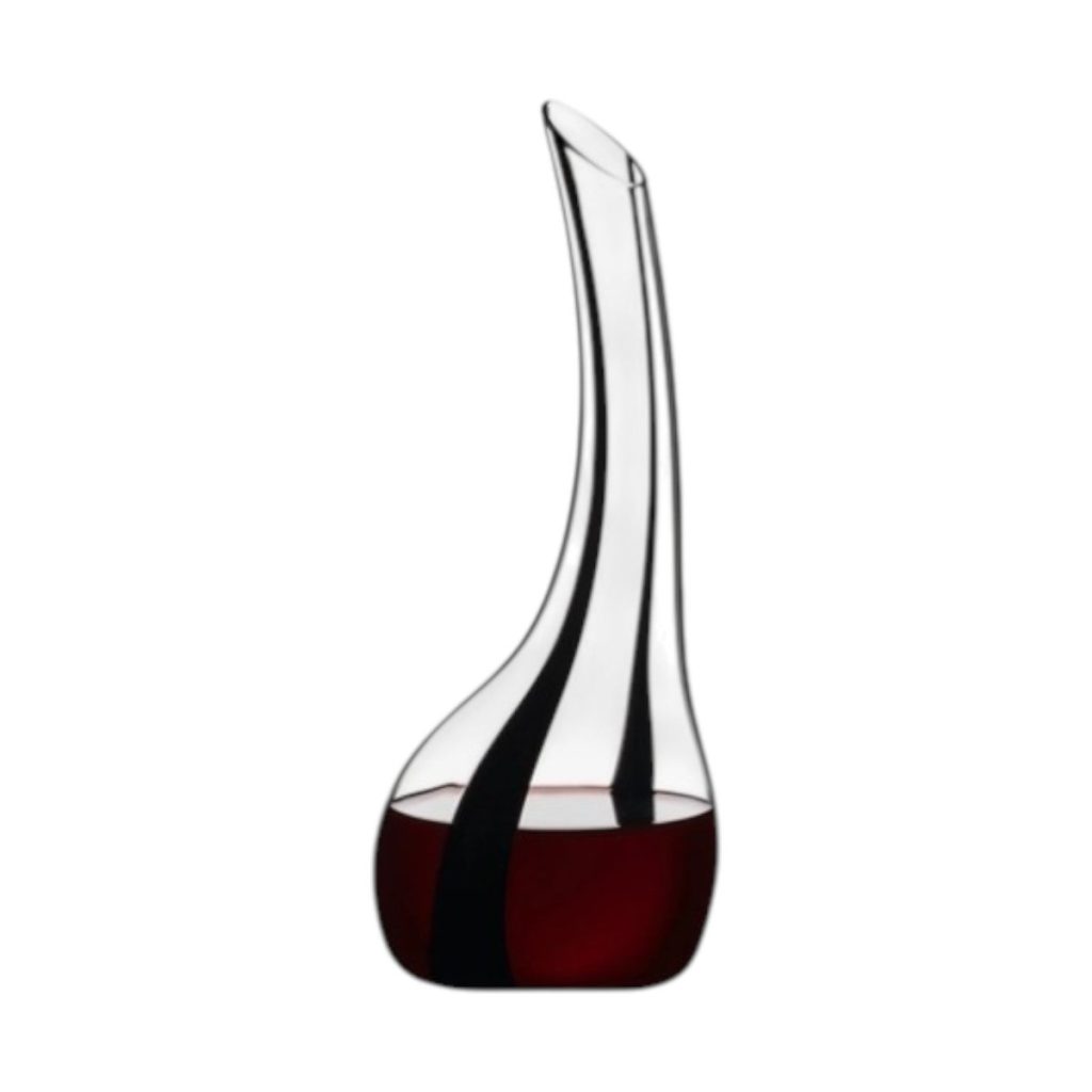 Decantador Riedel Cornetto Onyx con franjas negras
