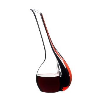 Decantador Riedel Black Tie Touch con franjas negra roja y negra